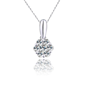 璀璨星光，點亮優雅——諾曼諾蘭18K白金鉆石項墜品鑒